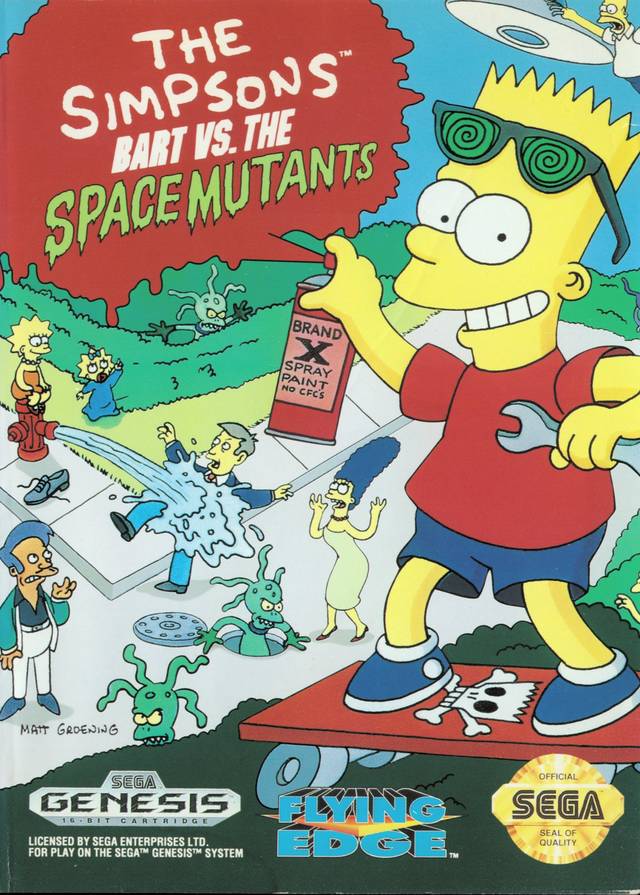 The Simpsons Bart vs the Space Mutants Sega Genesis