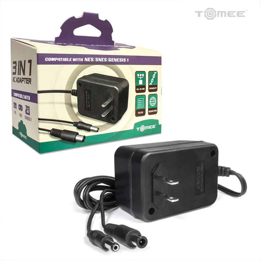 AC Power Adapter for NES/Super NES/Genesis