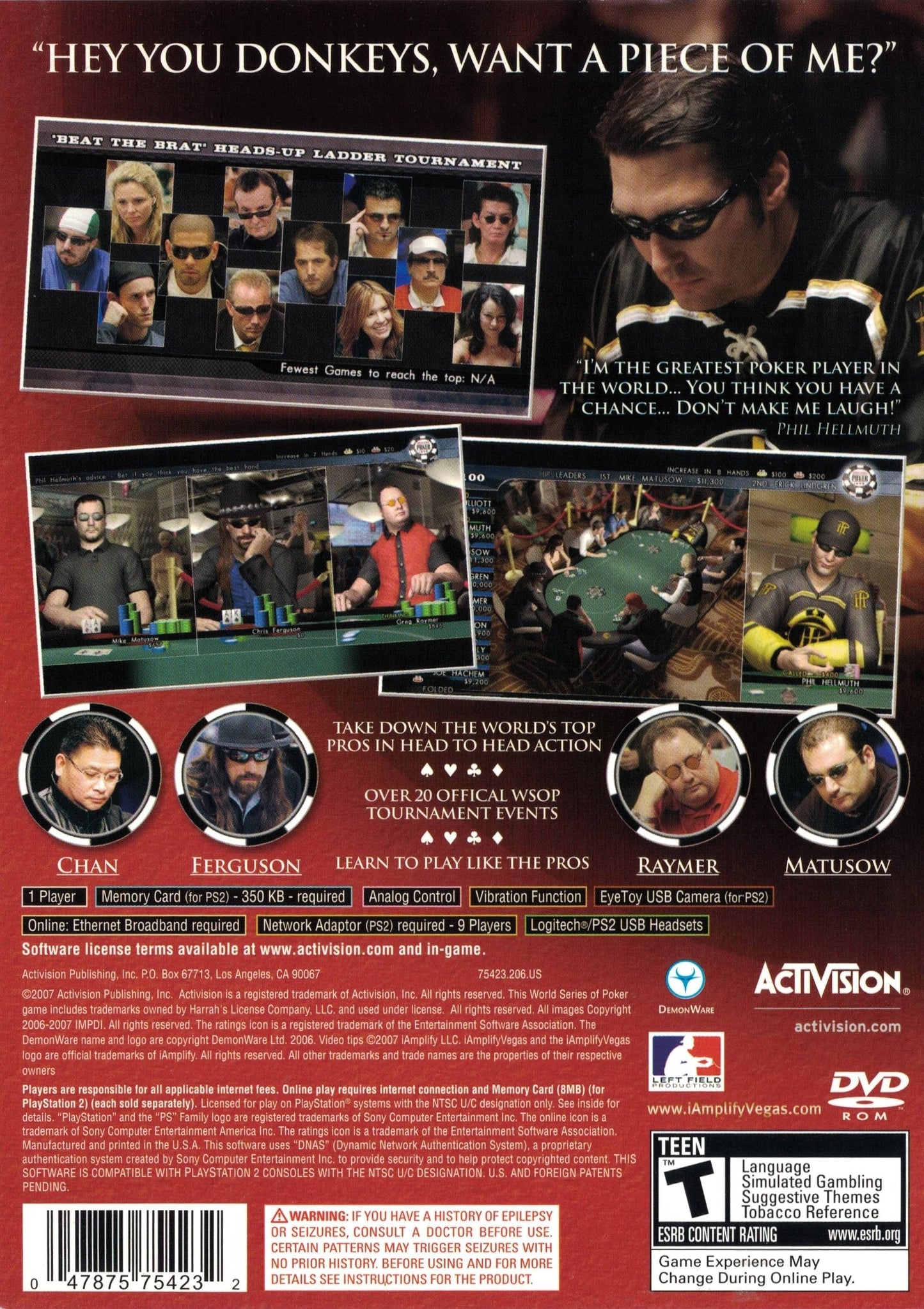 World Series Of Poker 2008 Playstation 2
