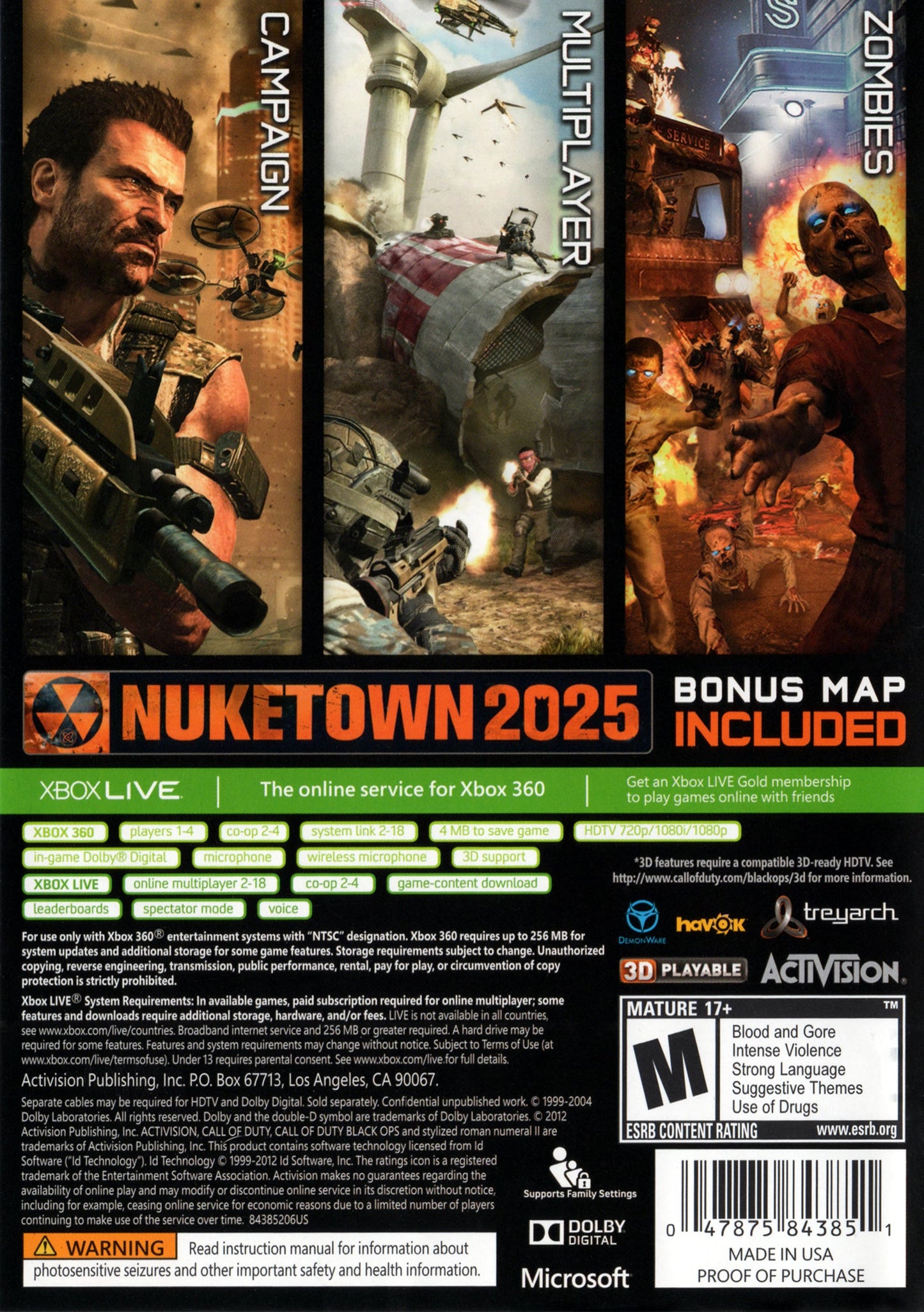 Call Of Duty Black Ops II Xbox 360