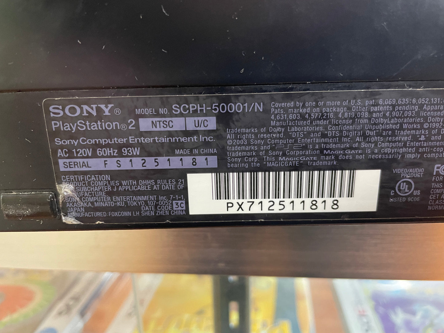 Playstation 2 System Playstation 2 Fat 50001/N