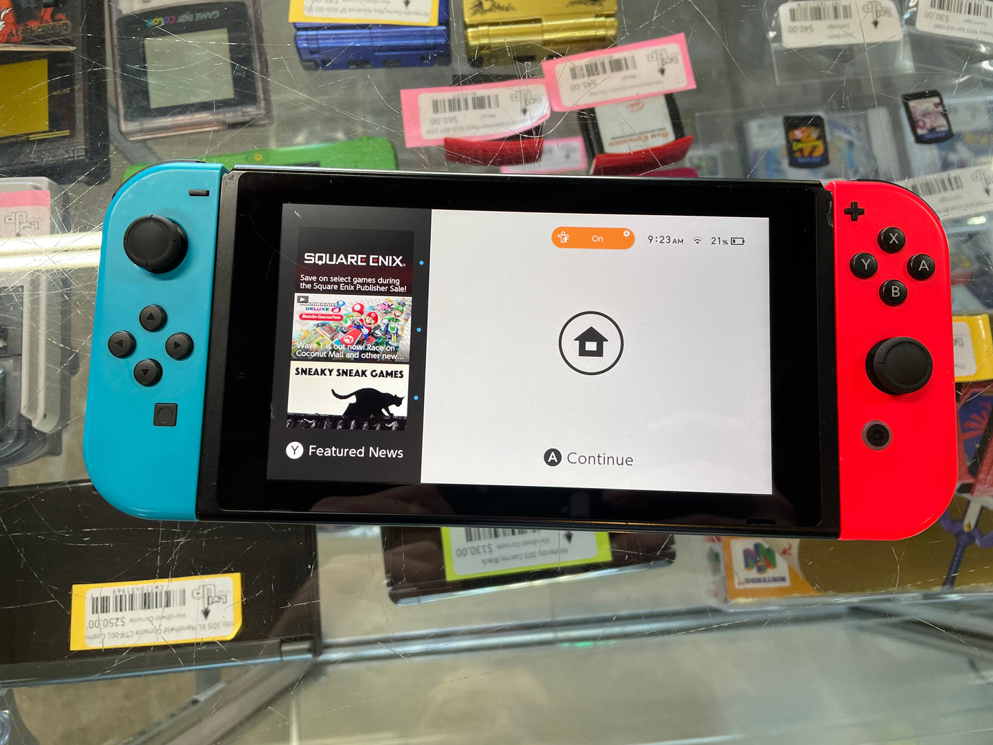 Nintendo Switch Console with Neon Blue & Red Joy Cons (HAC001)
