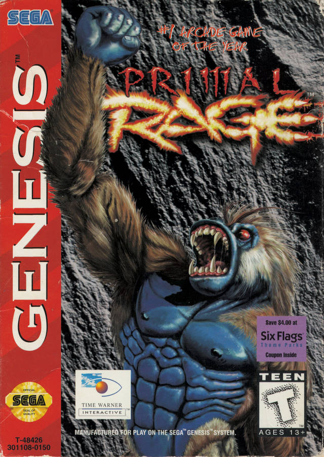 Primal Rage Sega Genesis