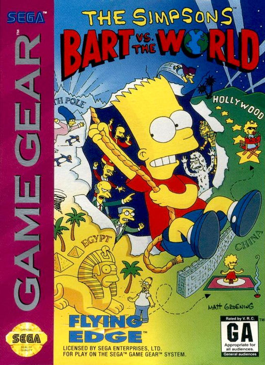 The Simpsons Bart vs the World Sega Game Gear