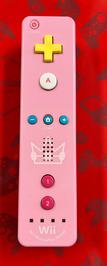 Pink Princess Peach Wii Remote Plus Wii