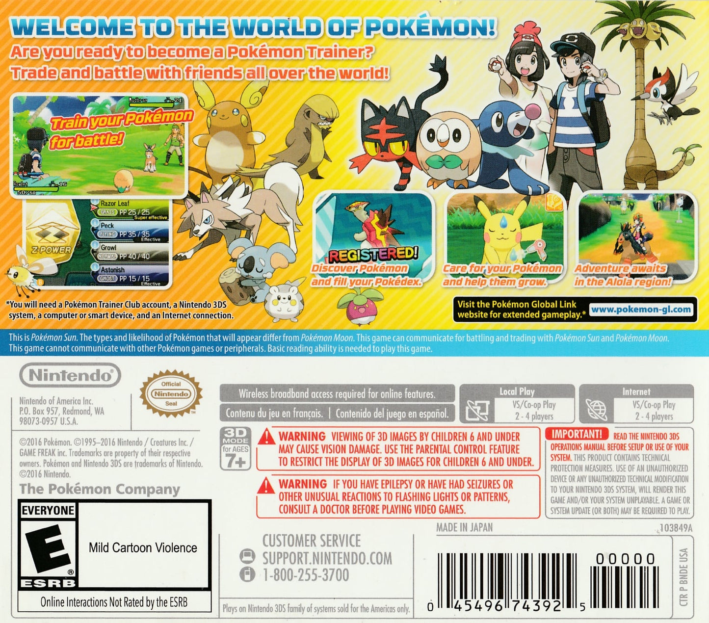 Pokemon Sun Nintendo 3DS