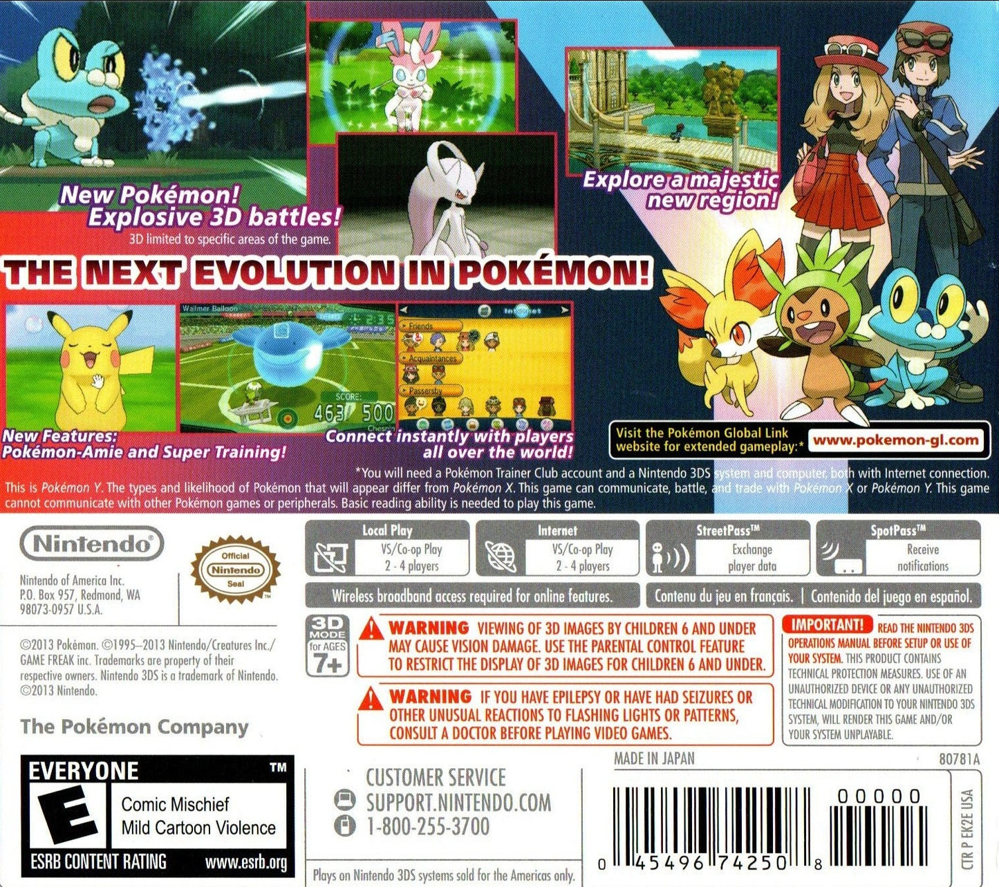 Pokemon Y Nintendo 3DS