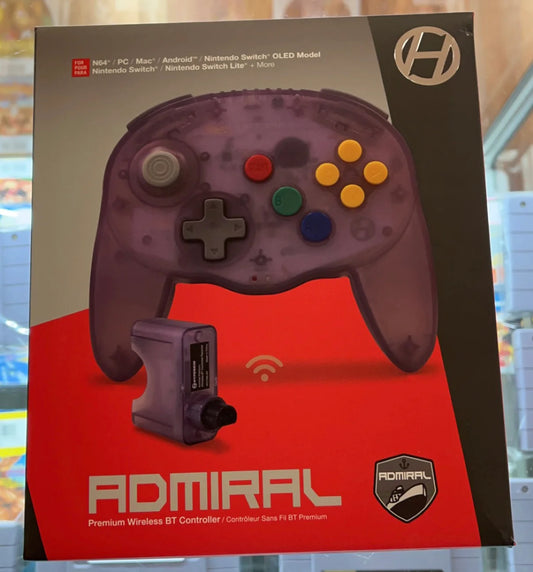 Admiral Premium BT Controller For N64 Atomic Purple