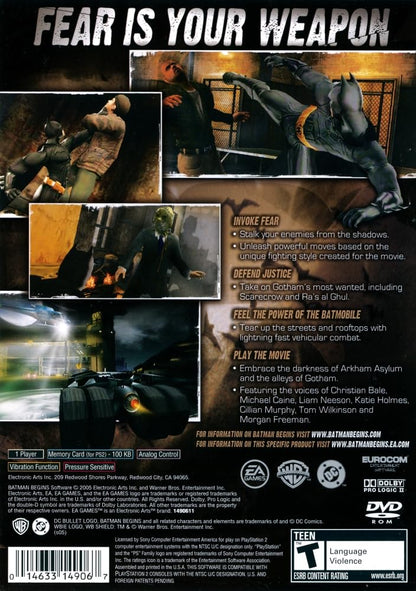 Batman Begins Playstation 2