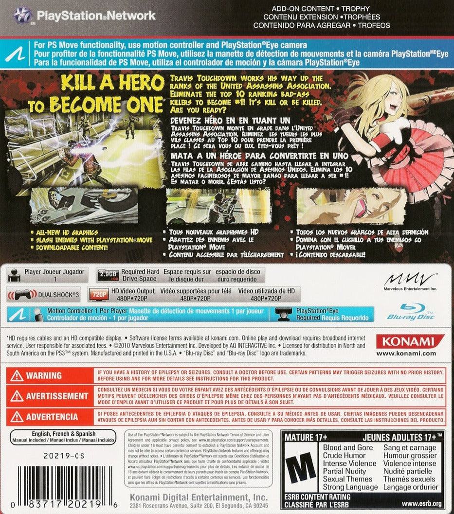 No More Heroes: Heroes' Paradise Playstation 3