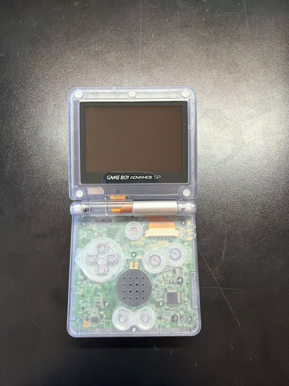 Glacier Blue (Reshell) Gameboy Advance SP (AGS-101)