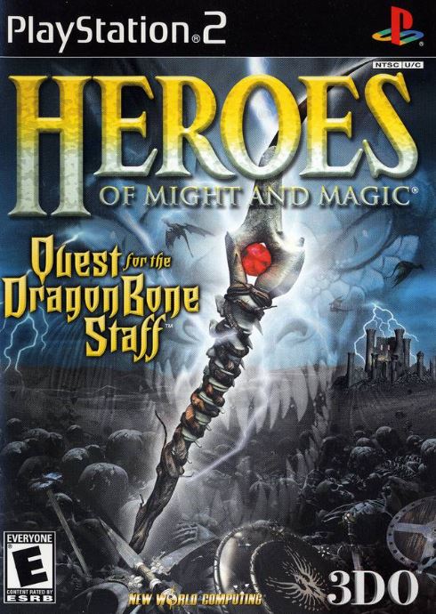 Heroes of Might and Magic Quest for the Dragonbone Staff Playstation 2 Complete