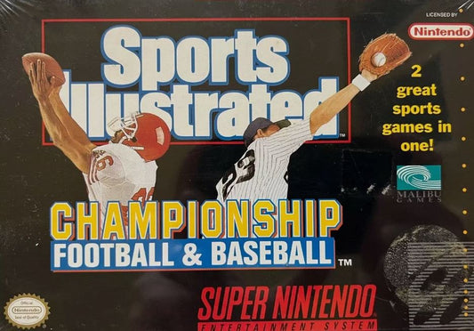 Sports Illustrated Championship Football & Baseball Super Nintendo