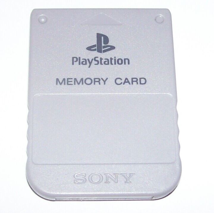Gray PS1 Memory Card 1MB (SCPH-1020) Playstation