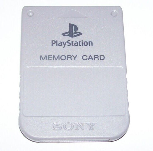 Gray PS1 Memory Card 1MB (SCPH-1020) Playstation