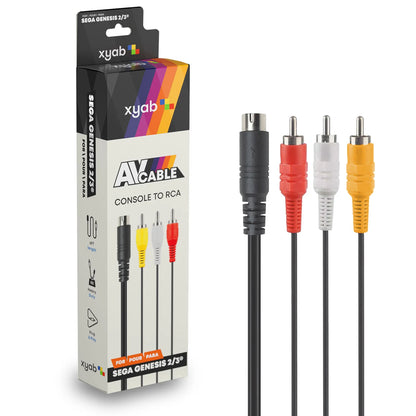 XYAB AV Cable For Genesis 2 / Genesis 3 Sega Genesis