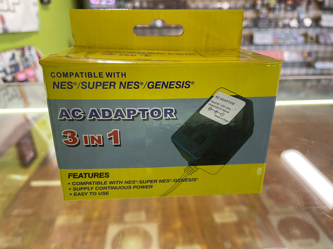 AC Power Adapter for NES/Super NES/Genesis