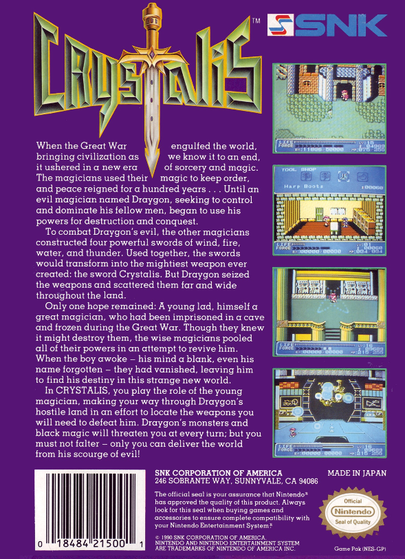 Crystalis NES