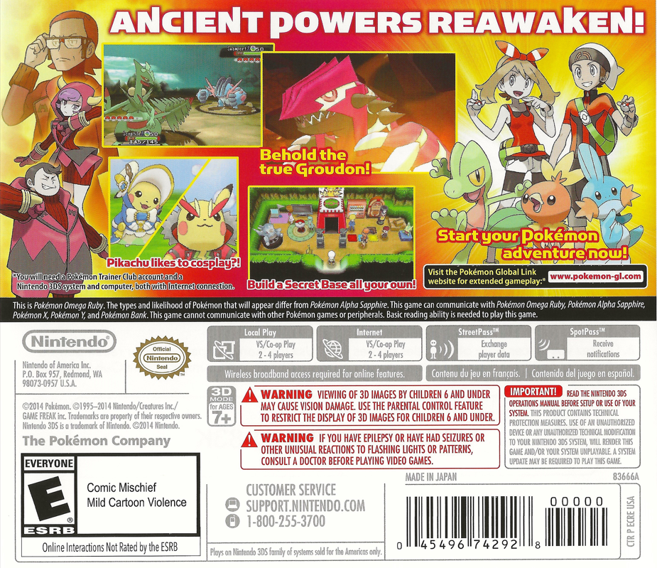 Pokemon Omega Ruby Nintendo 3DS
