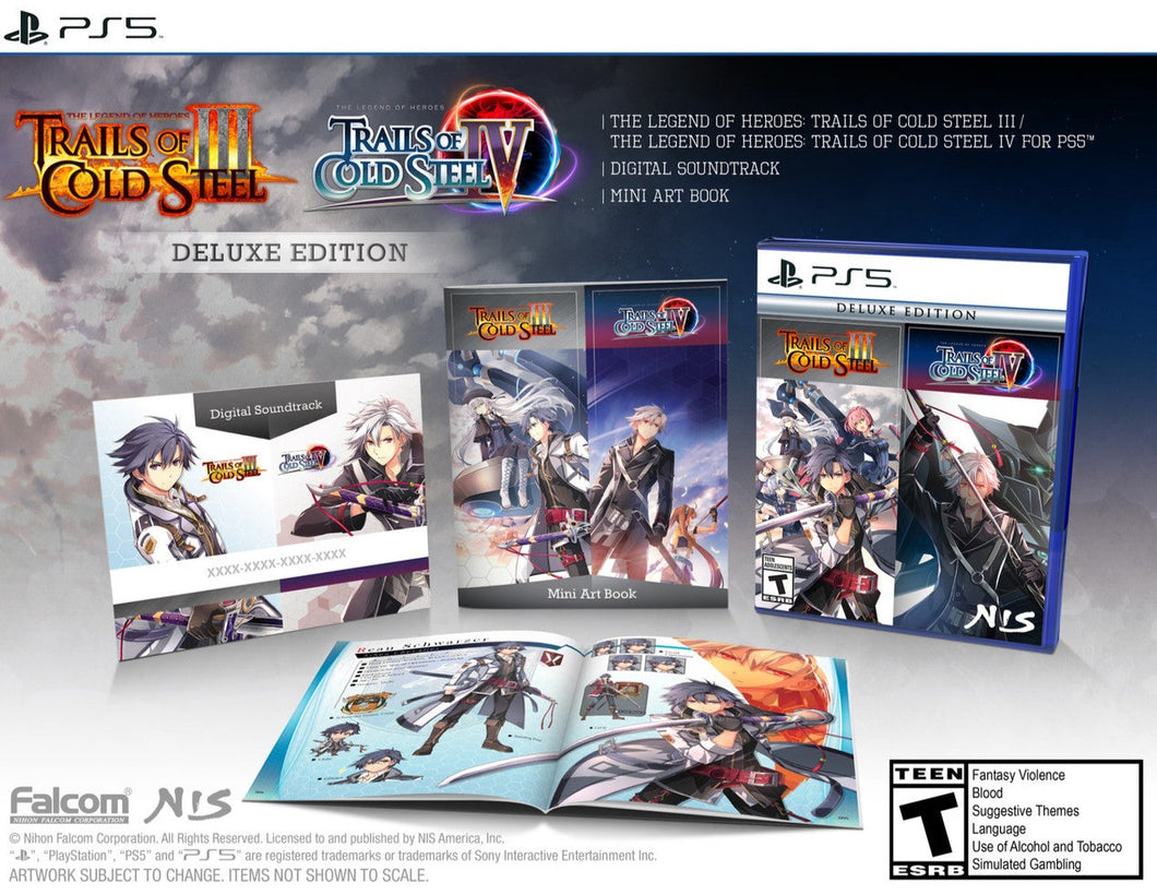 Legend of Heroes: Trails of Cold Steel III / The Legend of Heroes: Trails of Cold Steel IV: Deluxe Edition - PS5 [PREORDER] Preorders Due: 02-29-2024