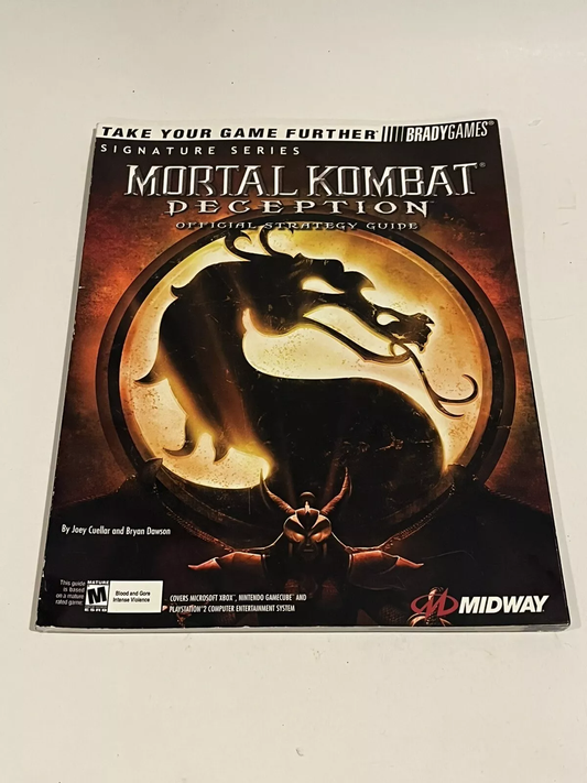 Mortal Kombat: Deception Brady Games Strategy Guide W/ Poste