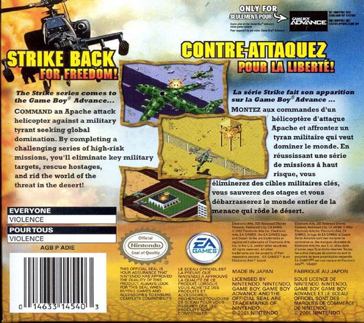 Desert Strike Advance GameBoy Advance