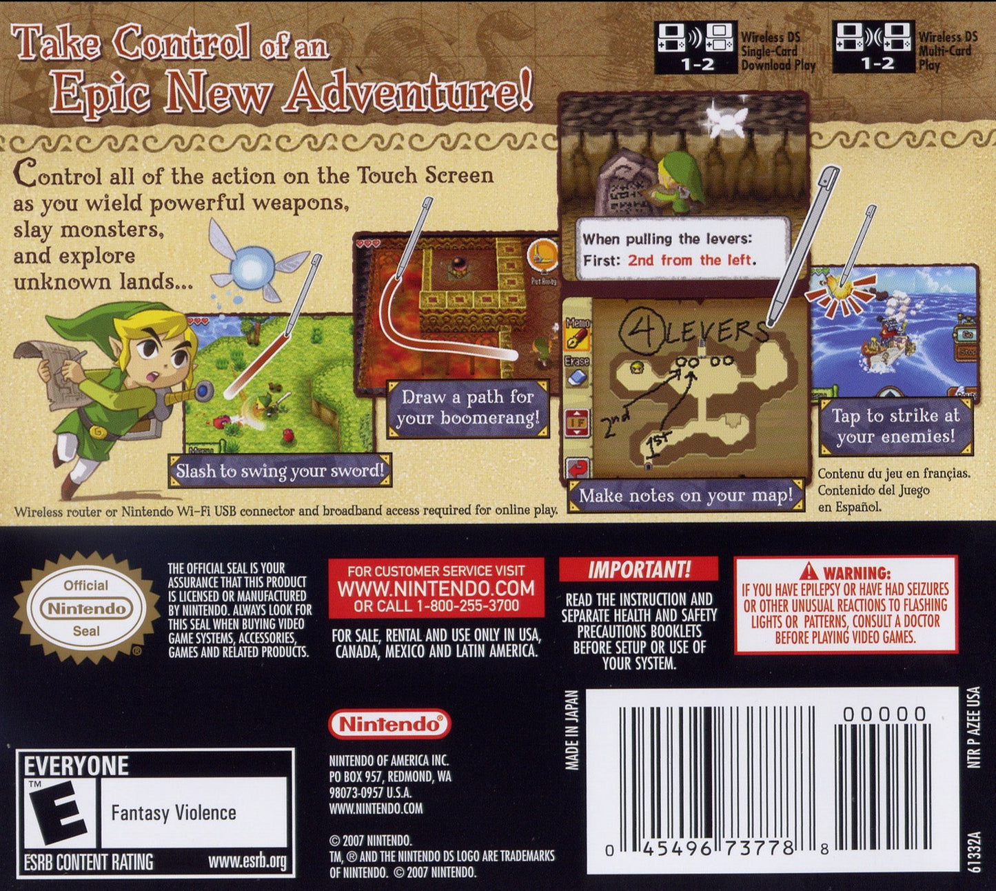 Zelda Phantom Hourglass Nintendo DS