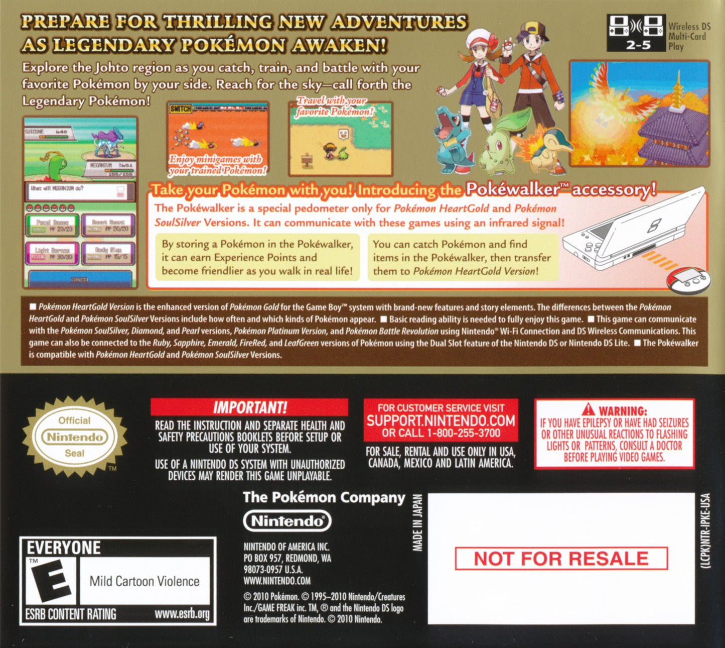 Pokemon HeartGold Version Nintendo DS
