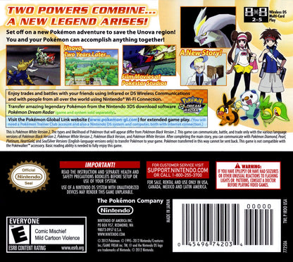 Pokemon White Version 2 Nintendo DS