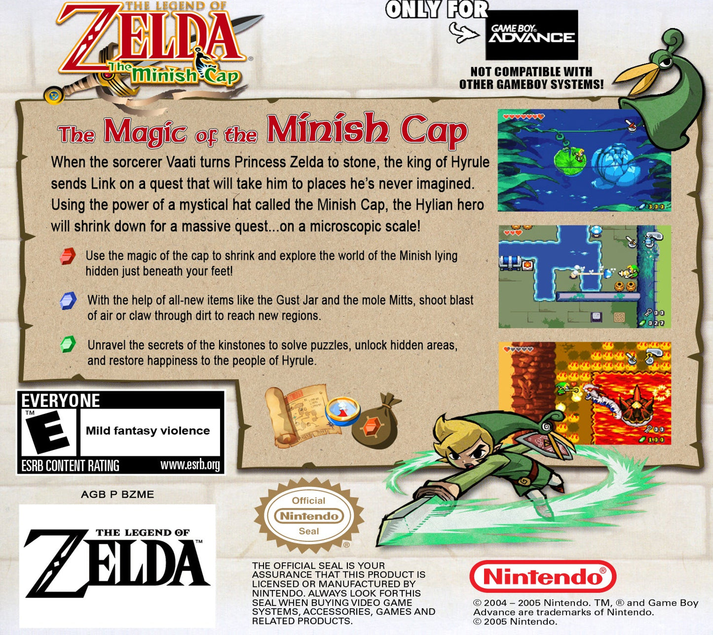 Zelda Minish Cap GameBoy Advance