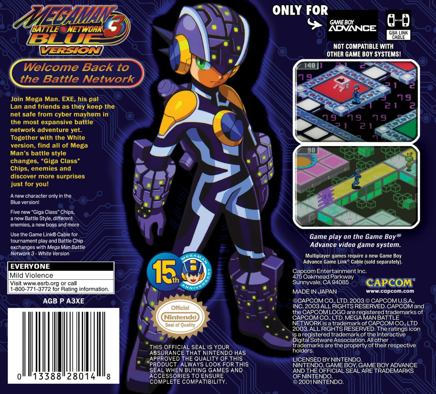 Mega Man Battle Network 3 Blue GameBoy Advance