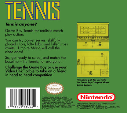 Tennis GameBoy