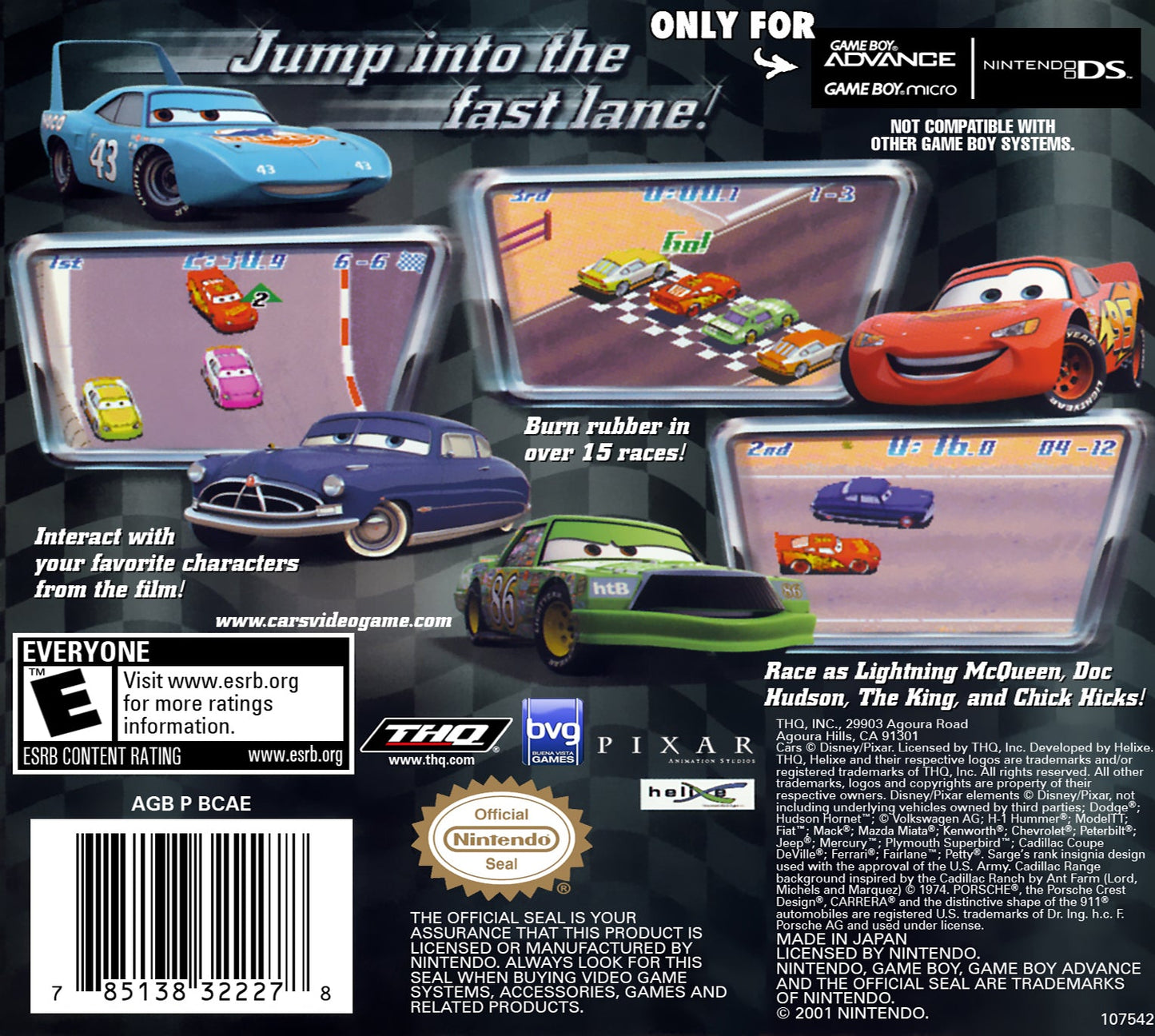 Cars GameBoy Advance