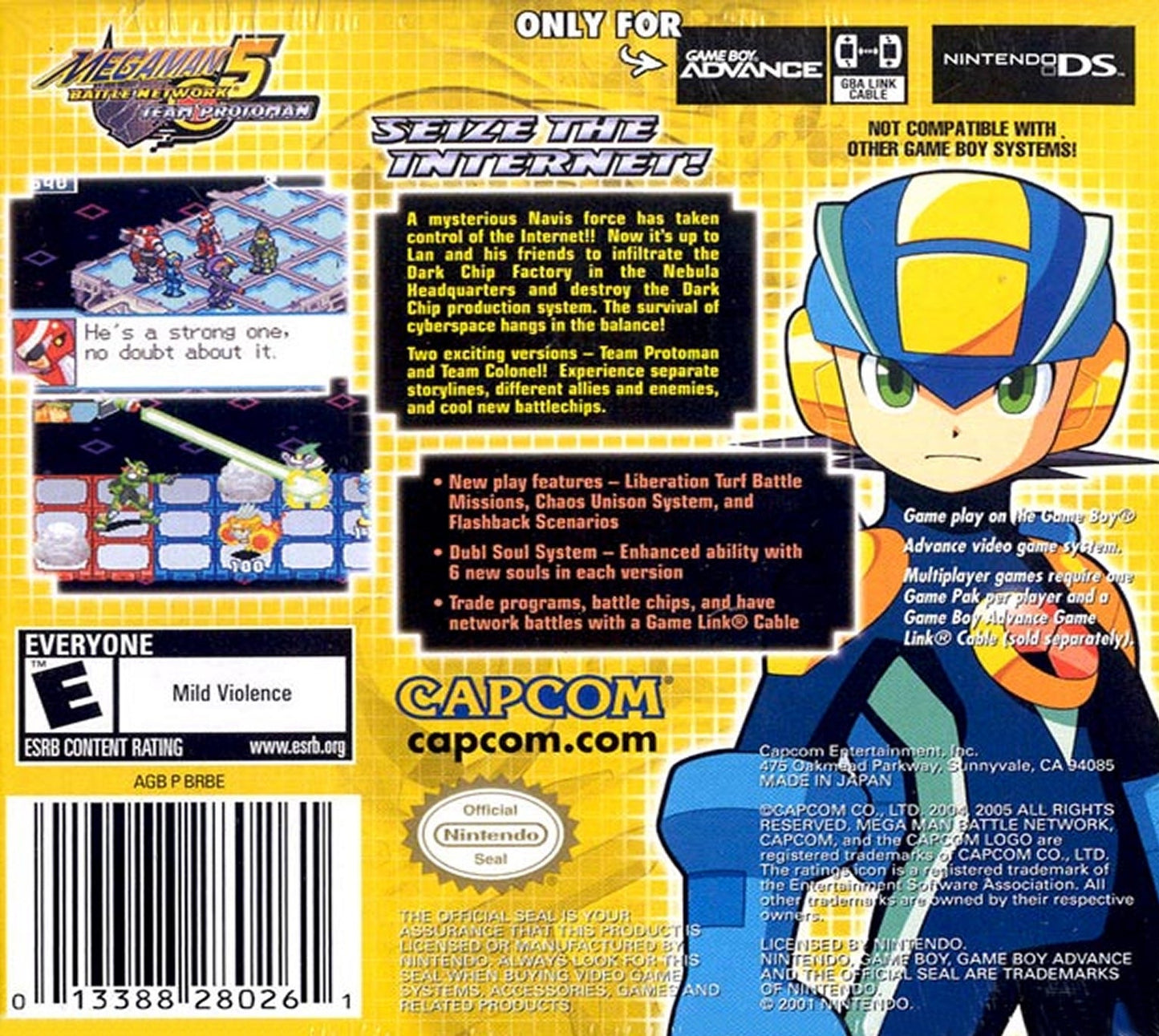 Mega Man Battle Network 5 Team Protoman GameBoy Advance