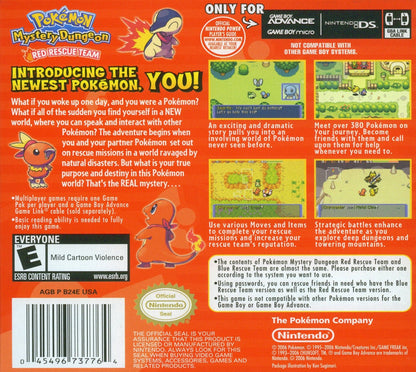 Pokemon Mystery Dungeon Red Rescue Team GameBoy Advance