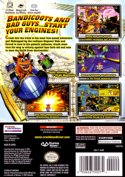 Crash Nitro Kart Gamecube