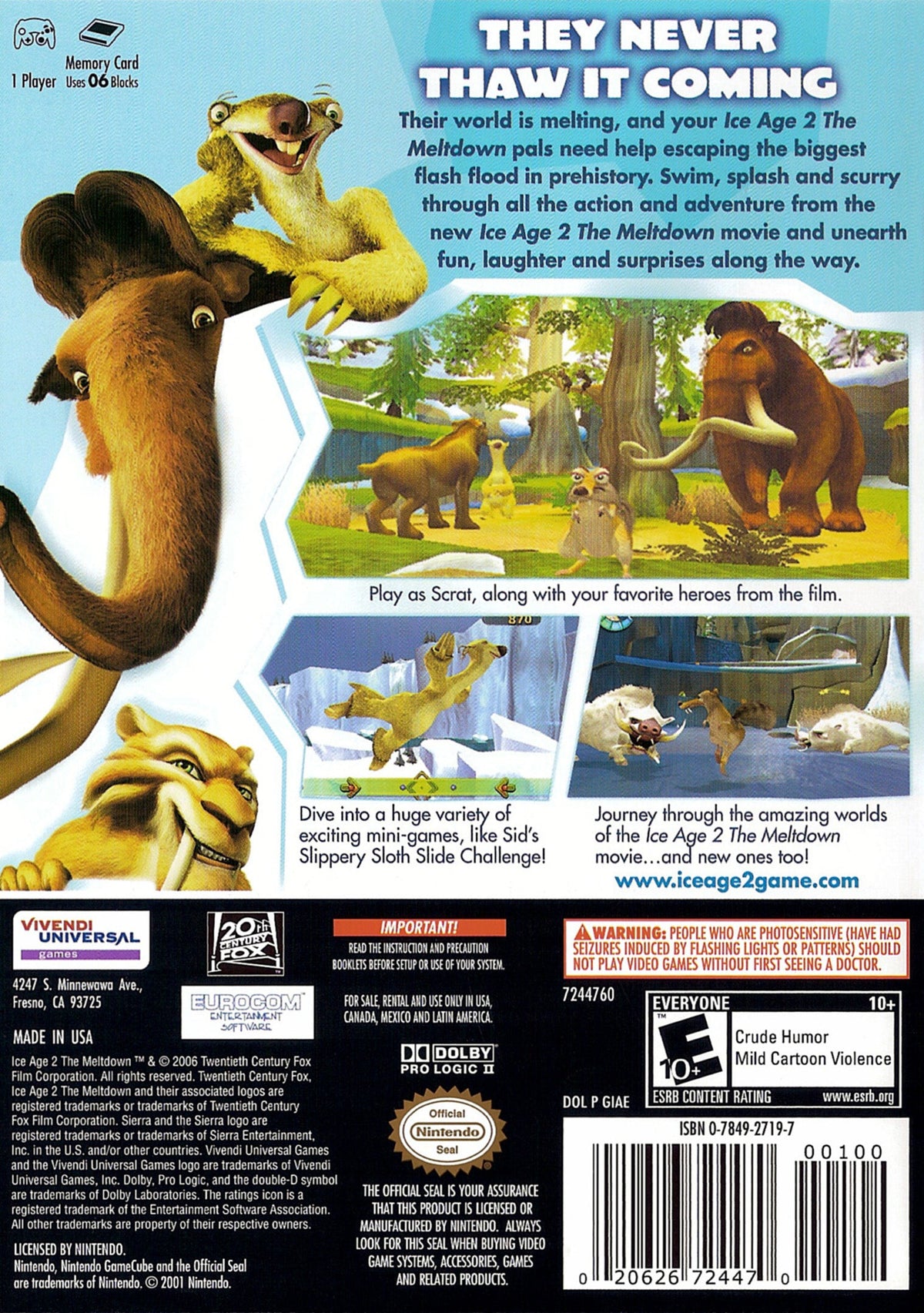 Ice Age 2 The Meltdown Gamecube