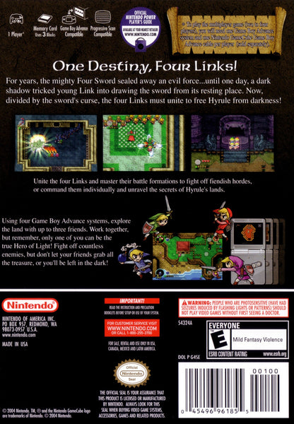Zelda Four Swords Adventures Gamecube