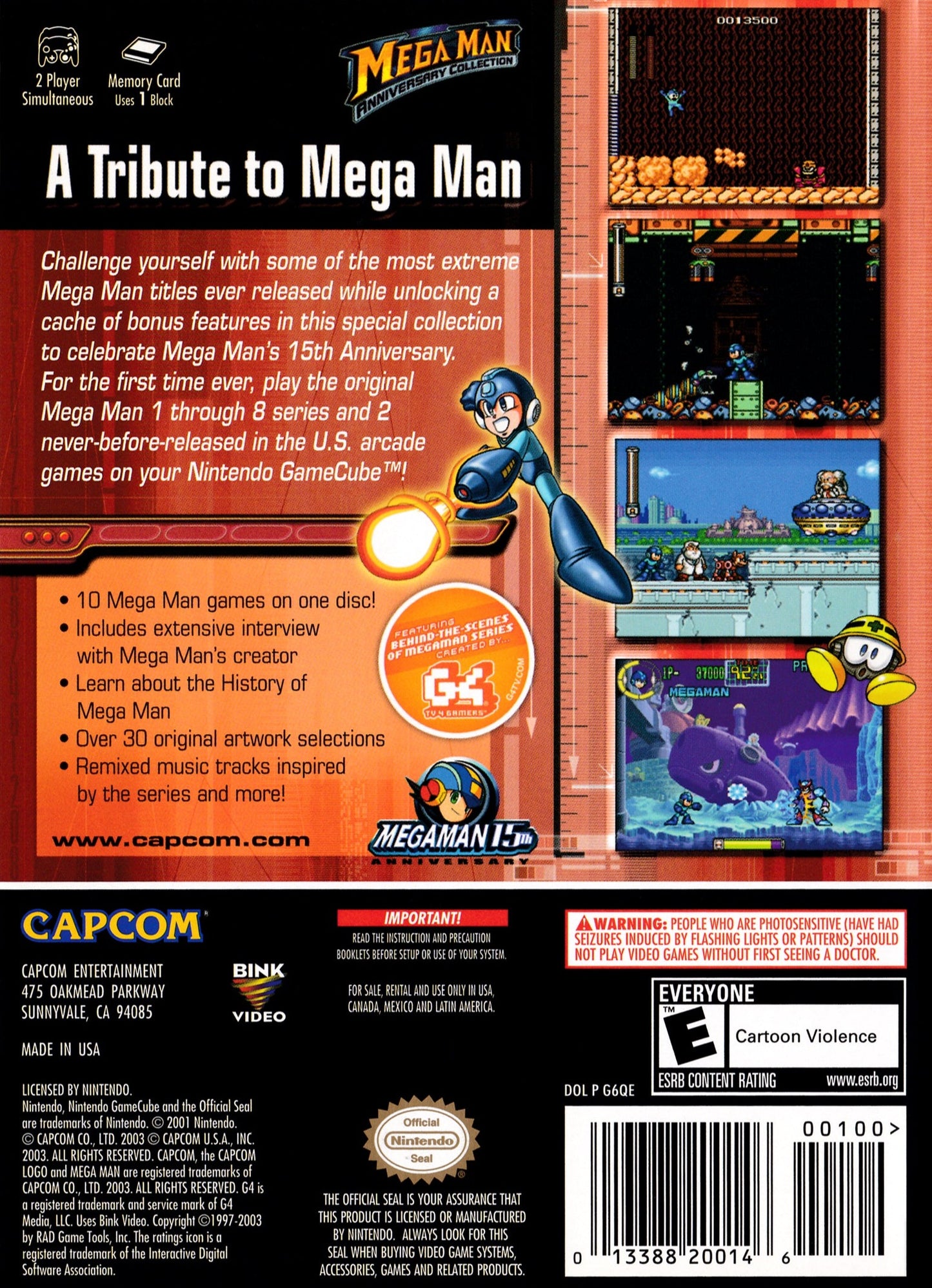 Mega Man Anniversary Collection Gamecube