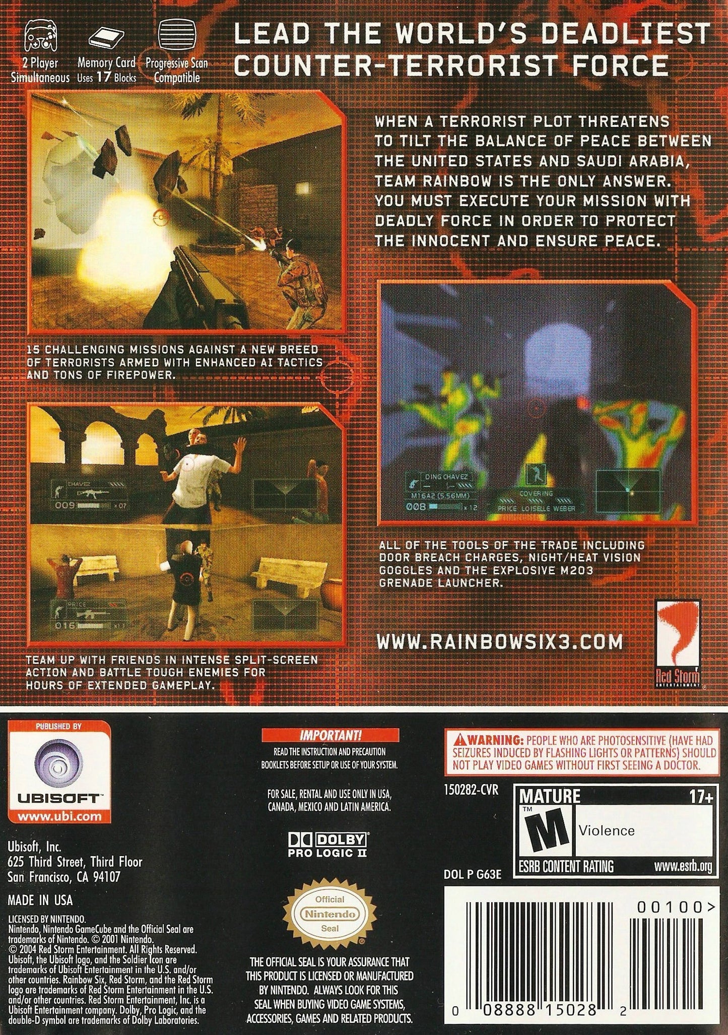 Rainbow Six 3 Gamecube