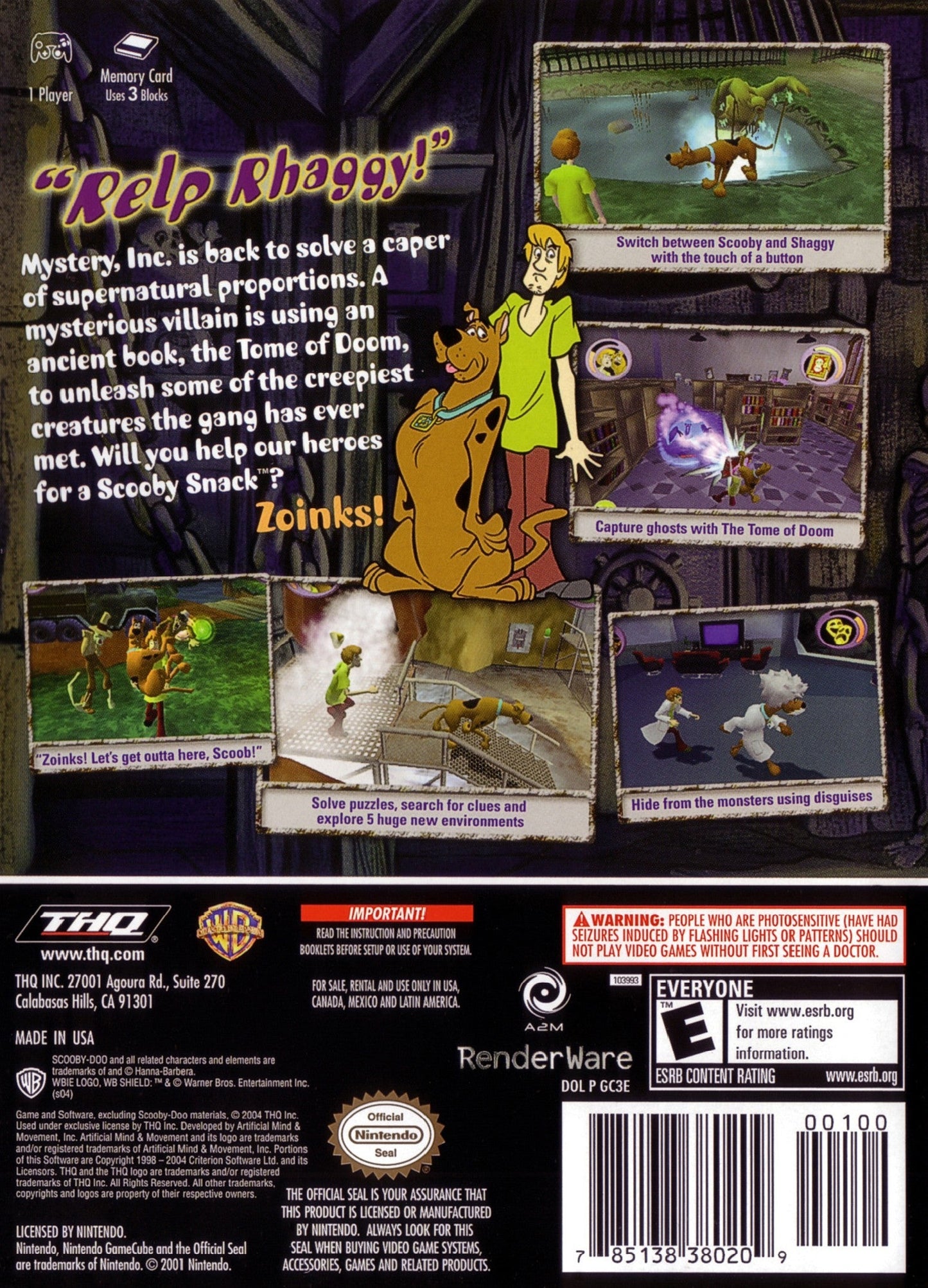 Scooby Doo Mystery Mayhem Gamecube