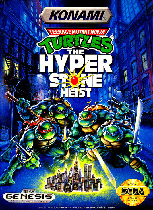 Teenage Mutant Ninja Turtles Hyperstone Heist Sega Genesis