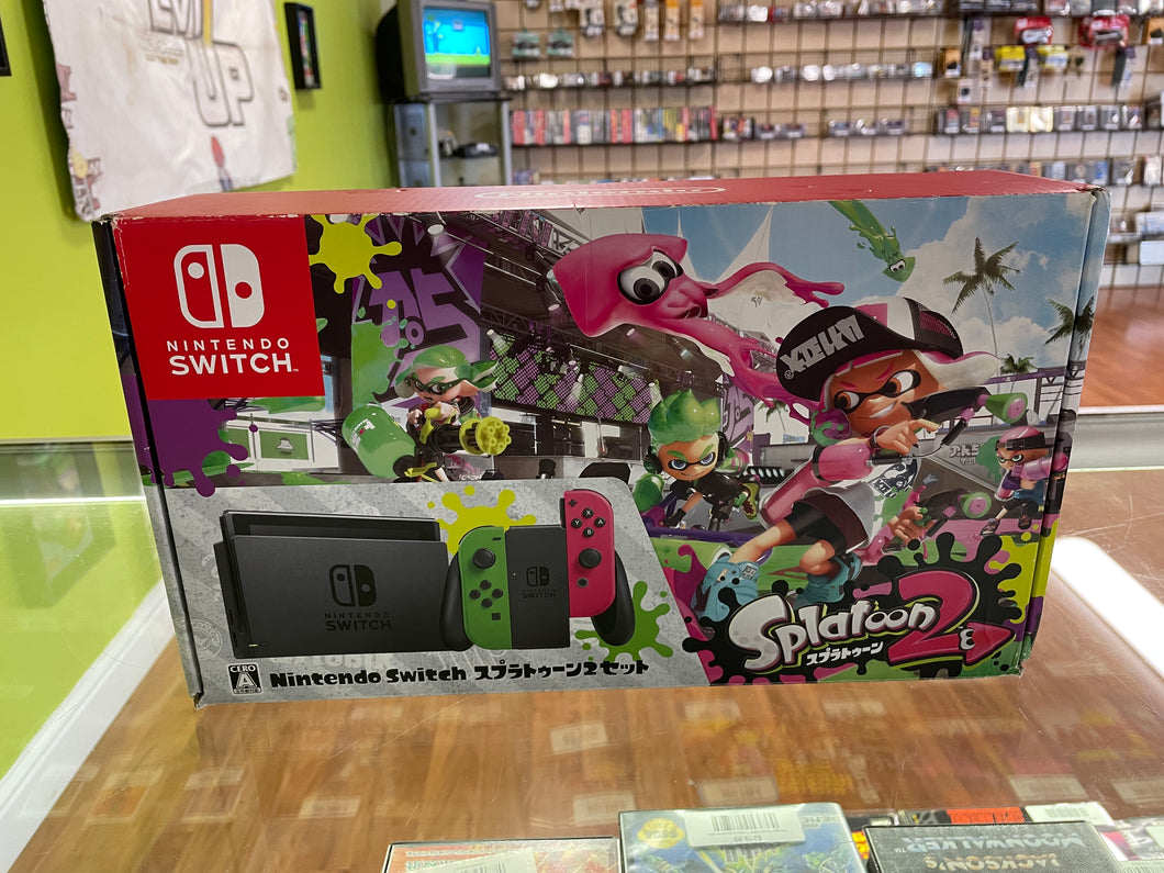 Nintendo Switch Splatoon 2 Neon Pink/Neon Green Limited Model