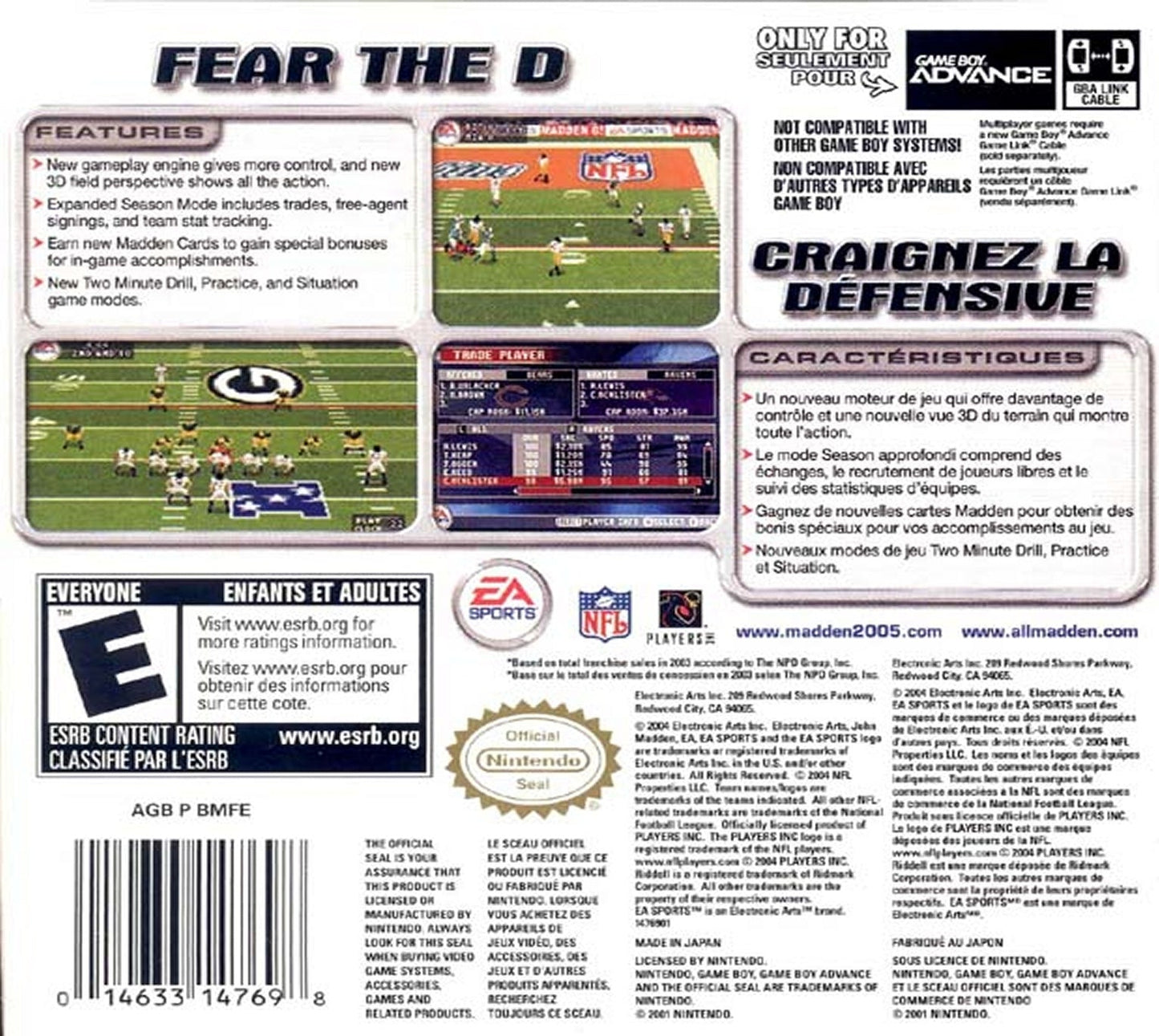 Madden 2005 GameBoy Advance