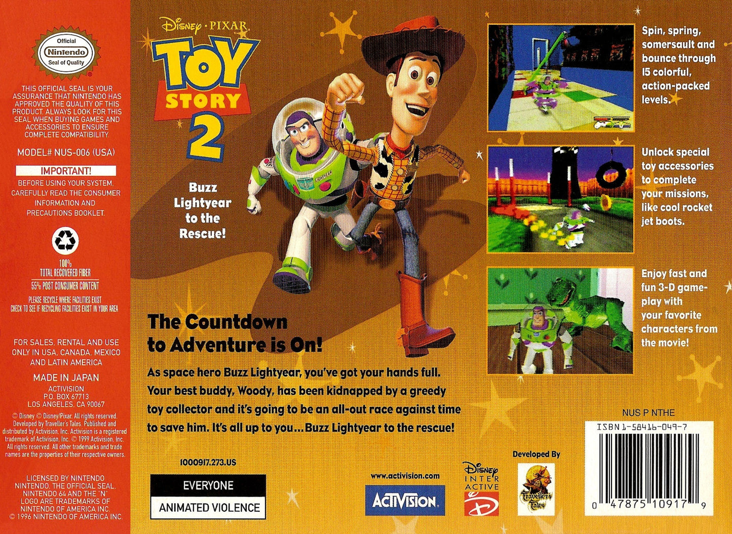 Toy Story 2 Nintendo 64