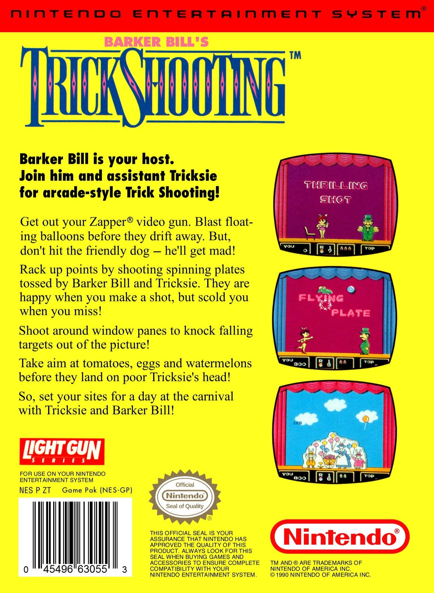 Barker Bill's Trick Shooting NES