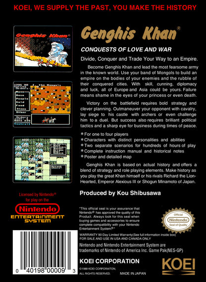 Genghis Khan NES