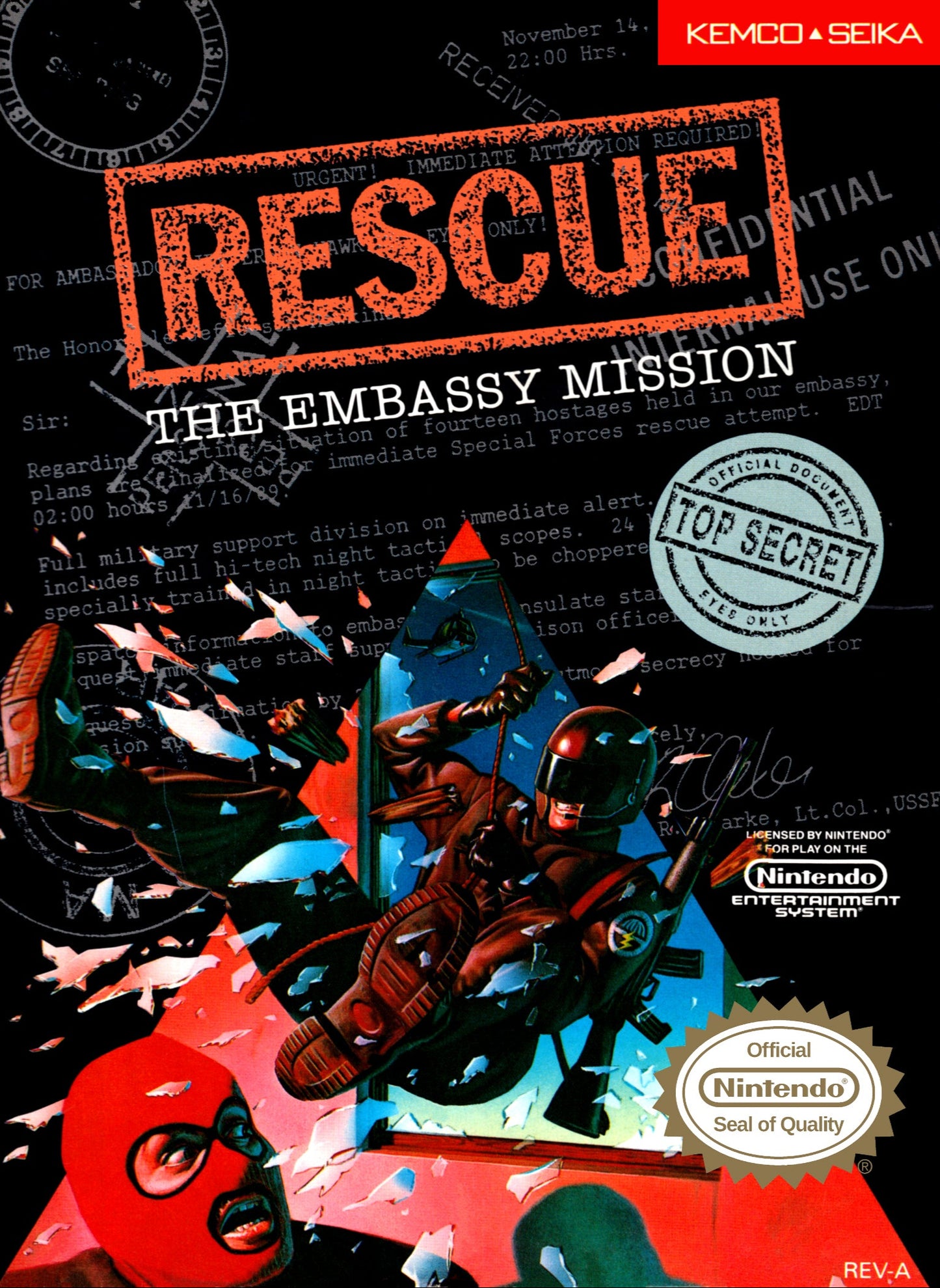Rescue The Embassy Mission NES
