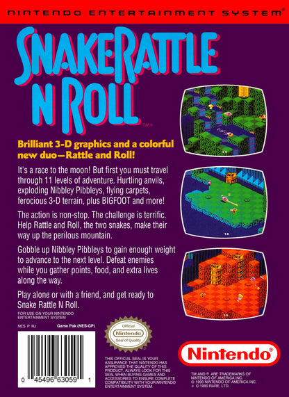 Snake Rattle n Roll NES