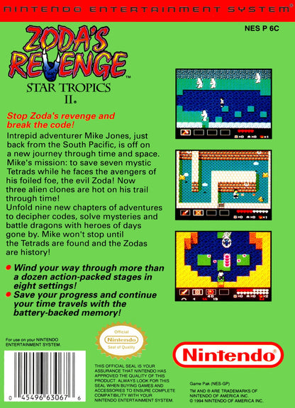 Star Tropics II: Zoda's Revenge NES